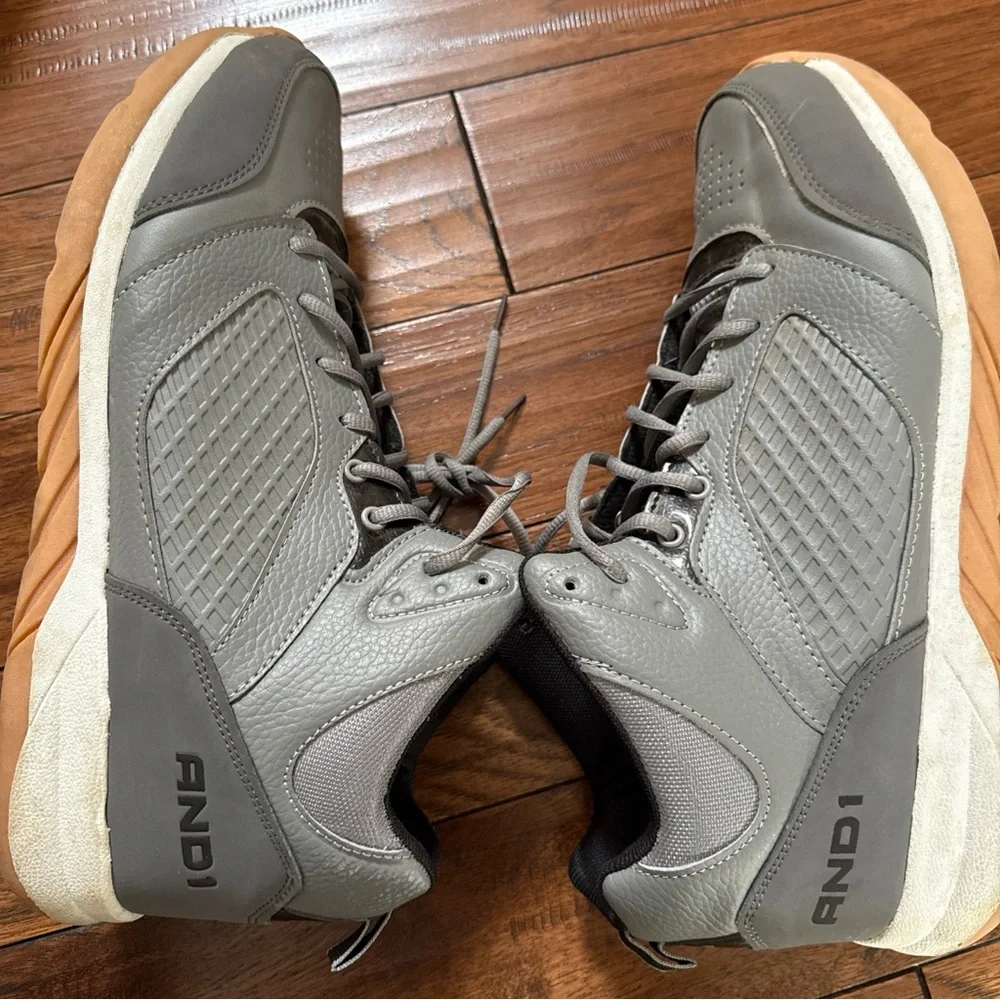 And1 Men Size‎ 13 Gray Athletic Basketball Shoes Sneakers #28802104